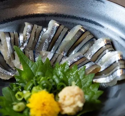 Kibinago sashimi