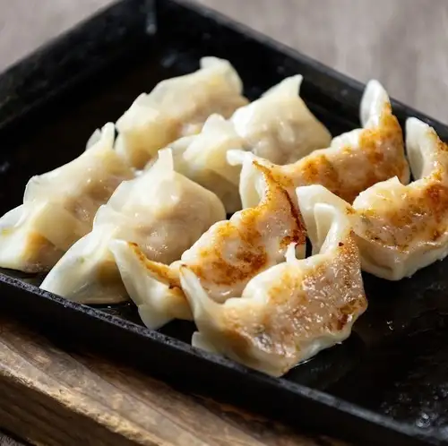 Bite-sized teppanyaki dumplings