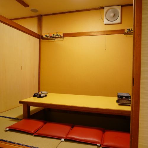 Spacious horigotatsu private rooms can be used according to the number of people.Avoid crowds and enjoy your time in a private space without worrying about your surroundings.