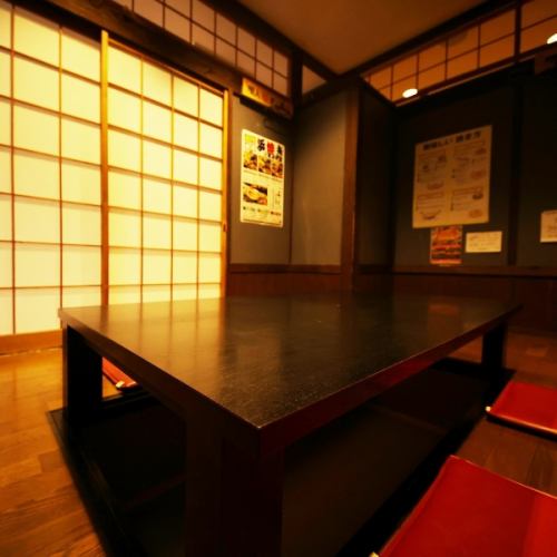 Spacious horigotatsu private rooms can be used according to the number of people.Avoid crowds and enjoy your time in a private space without worrying about your surroundings.
