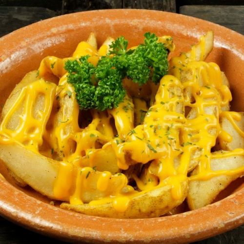 cheese-covered french fries