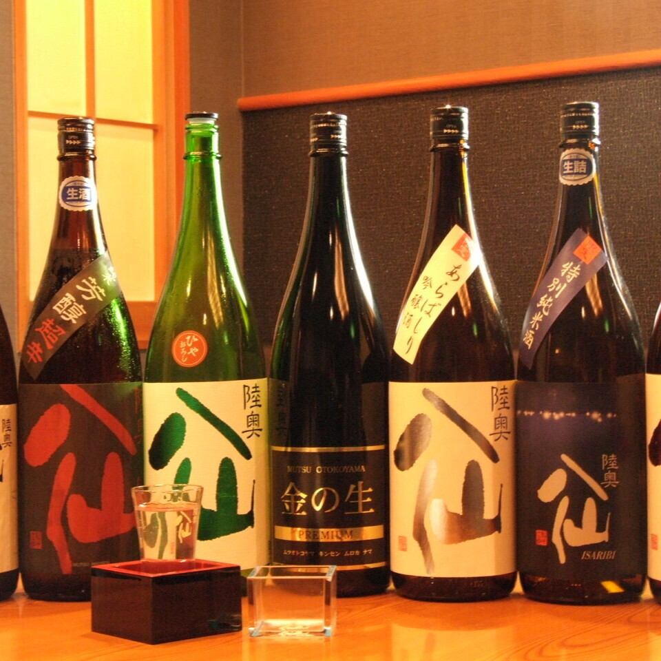 プレミアム飲放は八仙各種に加え何と獺祭/七本槍/男山etcも飲放