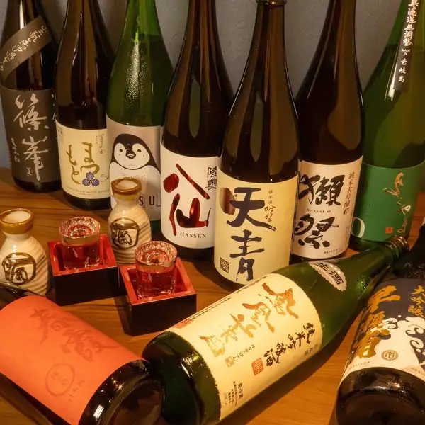 完全個室で楽しむ!４７都道府県日本酒飲放！贅沢魚介など８品『1人１皿盛り』飲放2時間半5500円