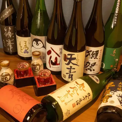 完全個室で楽しむ!４７都道府県日本酒飲放！贅沢魚介など８品『1人１皿盛り』飲放2時間半5500円