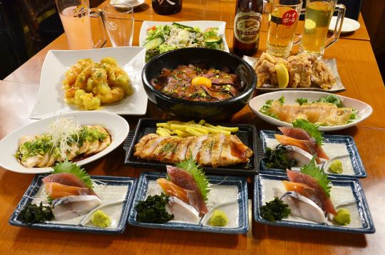 (3/1~)肉も魚も!満開コース《料理9品》+3時間飲み放題5,000円