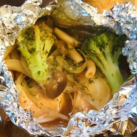 鮭のホイル焼き