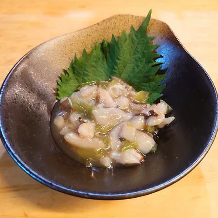 枝豆/冷奴/白菜キムチ/セロリの浅づけ/塩ダレキャベツ　各