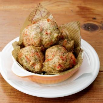 虾和绿海苔 Zeppolini