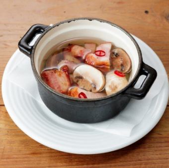 培根蘑菇蒜蓉醬