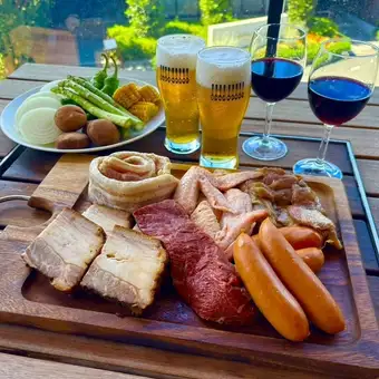 ☆new☆【テラス限定】手ぶらで気軽に♪スタンダードBBQ￥4,800☆90分飲み放題付※店内利用不可