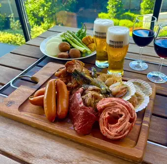 ☆new☆【テラス限定】みんなで楽しく♪スタンダードBBQ￥5,800☆90分飲み放題付※店内利用不可