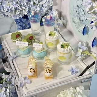 【完熟メロンの生搾りモンブラン付き】4/30(木)～Hydrangea × Rain Jewels Afternoon Tea