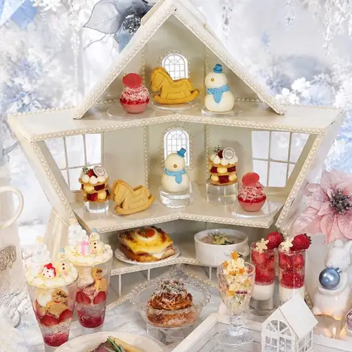 【熊本県産和栗の生搾りモンブラン付き】11/12(木)～Snow Town Christmas Afternoon Tea