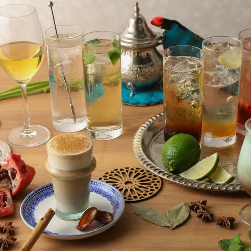 *Enjoy Arabian cocktails and wines*