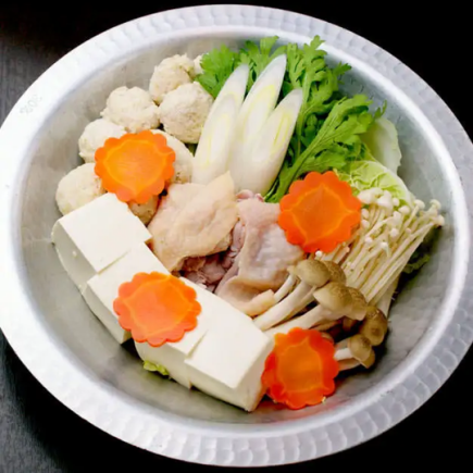 贅沢忘年会【飲放込】若鶏塩ちゃんこ鍋グレードアップコース◆2h30まで可!要クーポン