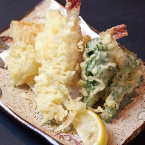 【冬の旨いもん】季節の天ぷら盛り合わせ