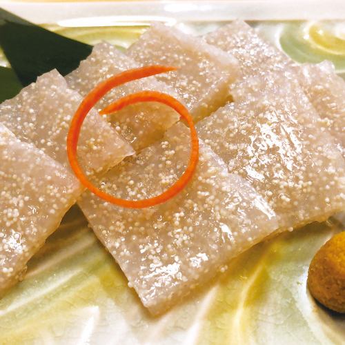 ◆Hiroshima specialty konjac sashimi with roe