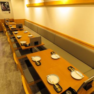 We have spacious table seats! The layout can be changed according to the number of people! Please feel free to contact us♪