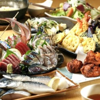 ★11月,12月限定プラン★ 【冬の黒潮(くろしお)コース】 全7品 2.5時間飲放付(LO30分前)