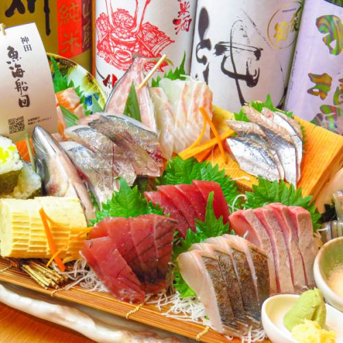 【看板メニュー】豊洲直仕入れ 本日の刺身六種盛り合せ