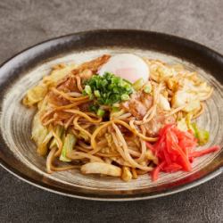 Fried noodles with soft-boiled egg