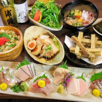 ≪忘新年会・歓送迎会・同窓会など◎≫ ◆樽一満足コース◆ 全6品3000円 (税込)