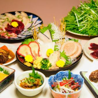 ≪忘新年会・歓送迎会に◎≫ ◆樽一鯨づくしコース(豪華飲み放題付)◆ 全8品6500円 (税込)