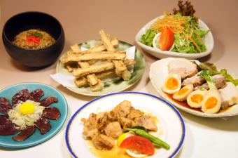 ◆お手頃プラン全6品と2時間飲み放題付き4000円(税込)◆