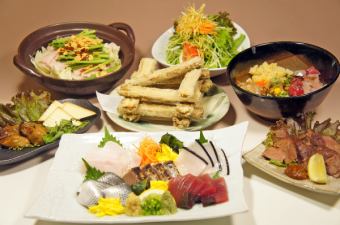 ≪忘新年会・歓送迎会・同窓会など◎≫ ◆樽一自慢の鍋付きコース◆ 全6品4000円 (税込)