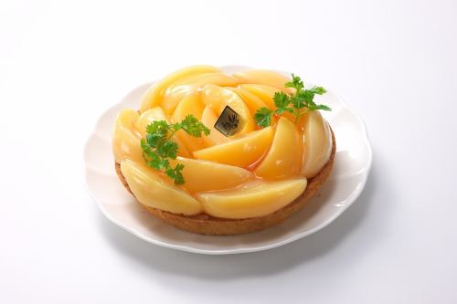 桃のタルト