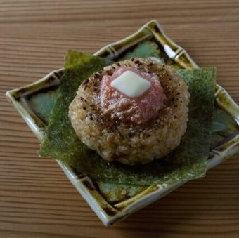 焼きおにぎり 明太バター