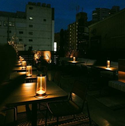 【4～9月限定！】　お洒落な屋上テラス席はお電話予約にて承ります！