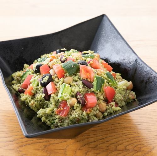 Kawagoe spinach <green> couscous salad