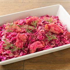 埼玉県産ビーツ＆キャベツとイカのエスカベッシュ