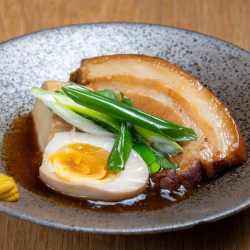 Braised pork belly and boiled egg