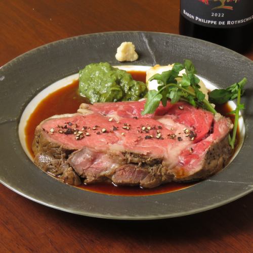 産地と部位にこだわる！自家製ROASTBEEF◎