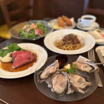 ★仅限预约！美味午餐套餐 3,000 日元～仅限预约，附赠一杯起泡酒♪