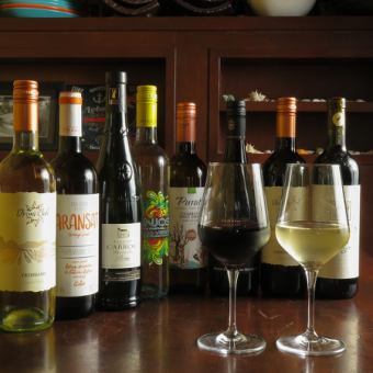 ●牡蠣と肉のペアリングに是非♪ワイン6種も飲める【エクストラ飲み放題プラン】120分 2800円　