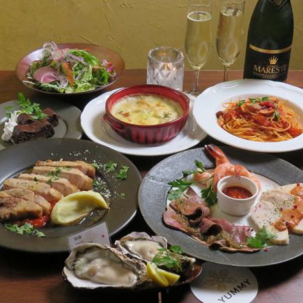 ★Xmas限定 クリスマス女子会コース【3時間飲み放題】(月~金曜日のみ)全9品 5500円