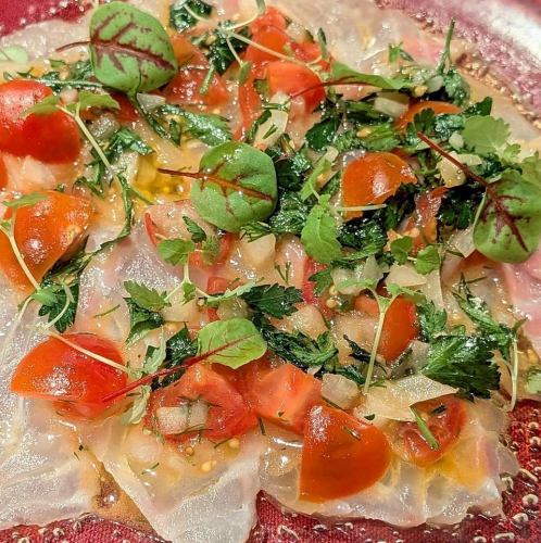 真鯛のカルパッチョ