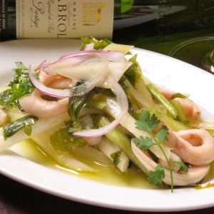 イカとセロリのマリネ