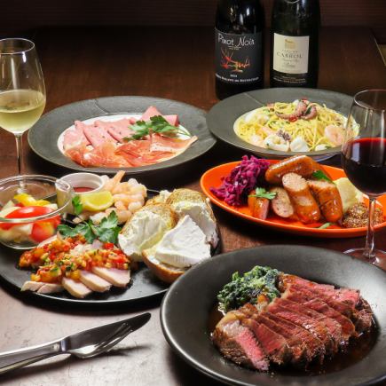 ◆企業・団体宴会に最適　プレミアムビジネスコース全8品・120分飲み放題付　5000円　