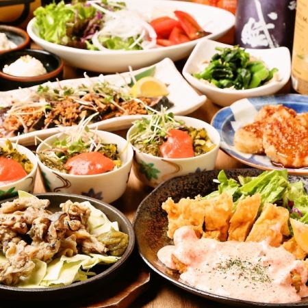 [Kyushu Tour Course] 8 dishes including bonito tataki and Miyazaki chicken nanban/2 hours all-you-can-drink included ◇ 4000 yen ⇒ 3500 yen