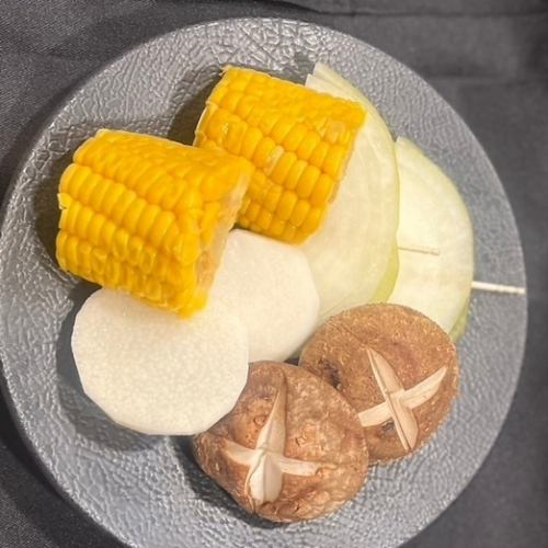 양파 / 표고 버섯 / 옥수수 / 참마 각