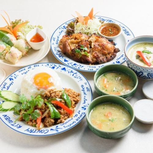[Colorful Thai food♪] Royal Thai combo lunch 1,050 yen
