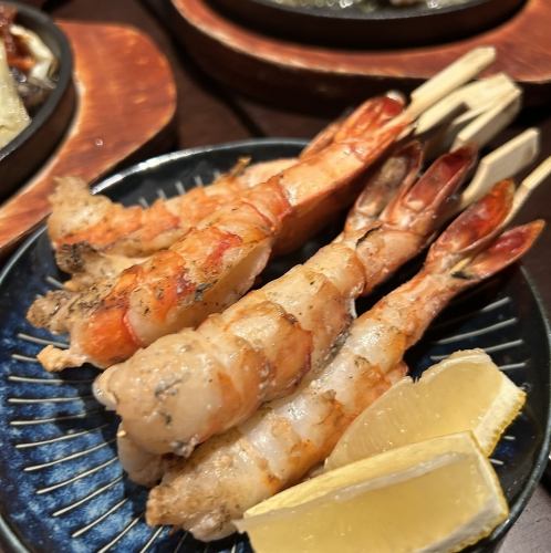 海老の塩焼き