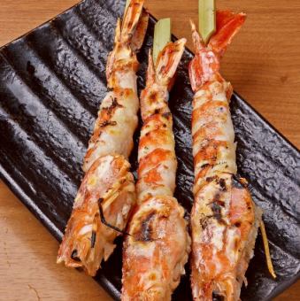 海老の塩焼き