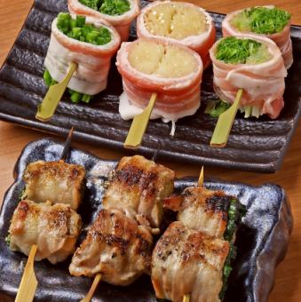 野菜豚巻き各種