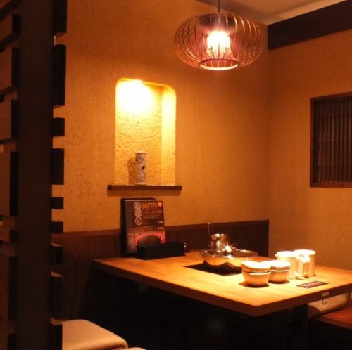 Semi-private room where you can enjoy your meal without worrying about the surroundings