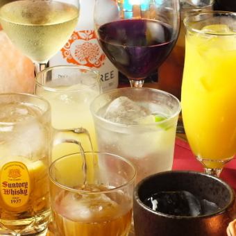 【無限暢飲菜單】60分鐘（LO：50分鐘）1,080日圓（含稅）